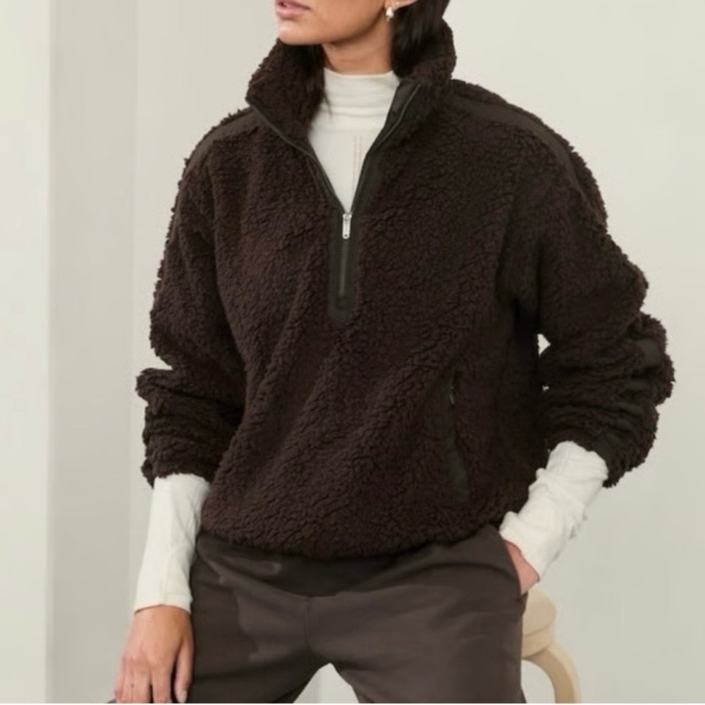 Athleta Fleece Quarter Zip